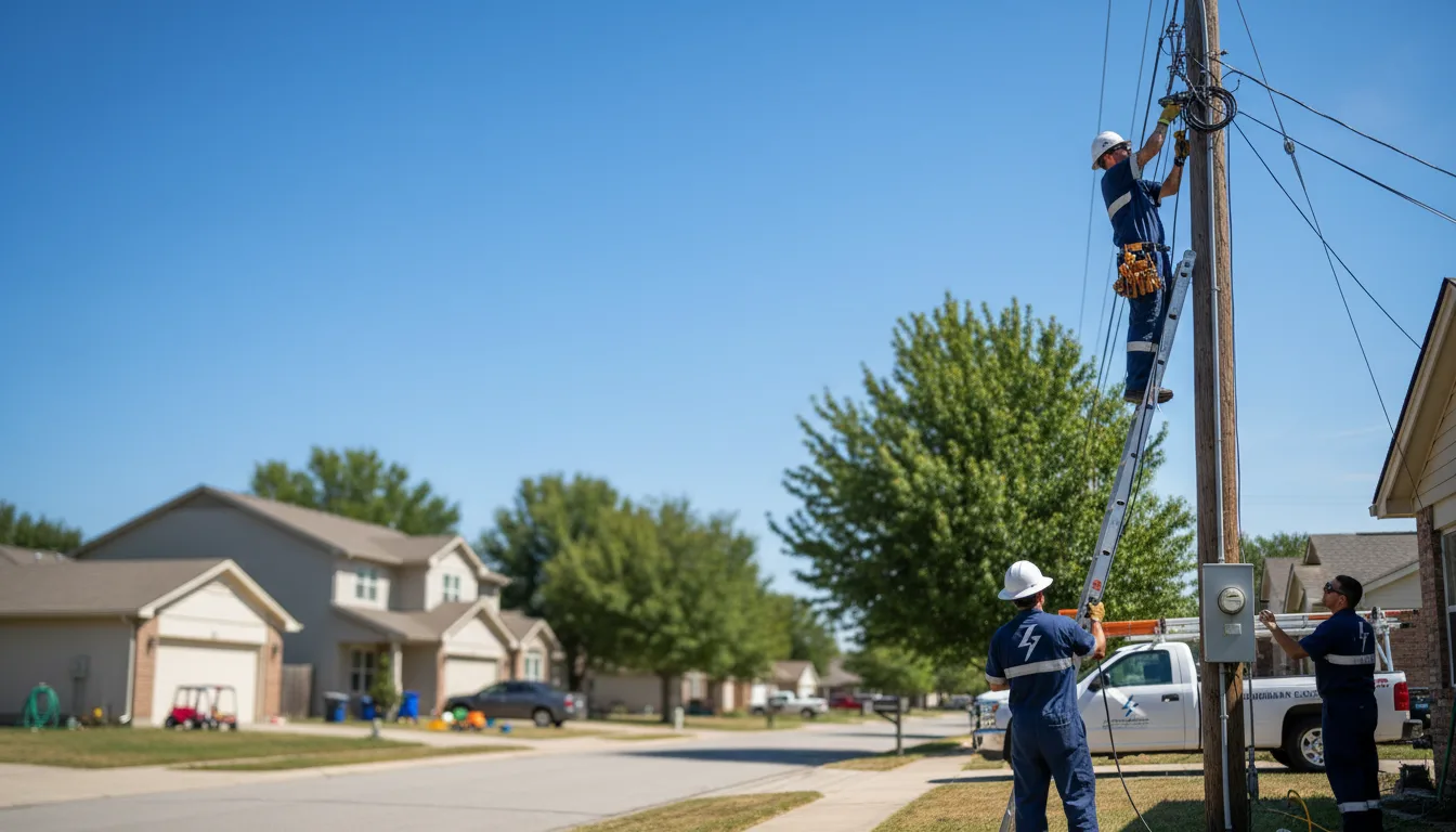 Residential electrician providing installation services in Greenleaf, KS